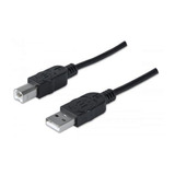 Cable Usb Tipo-a A Tipo-b Velocidad 2.0 3m Manhattan 333382