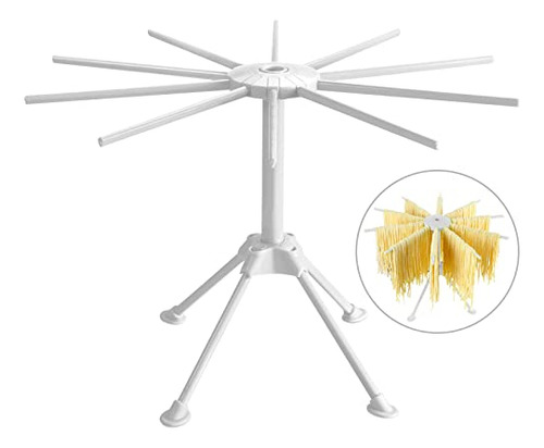 Pasta Drying Rack With 10 Bar Handles, Collapsible Hous...