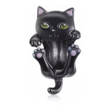 Charm Gato Negro Plata 925 Gatito Para Pulsera Mujer