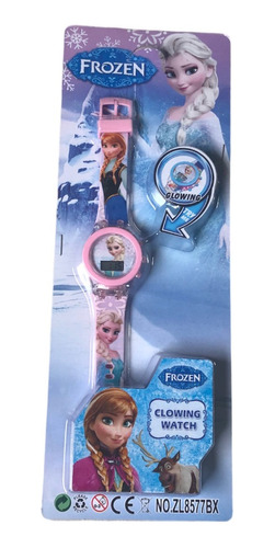 Reloj Frozen Con Luz Digital Infantil Nena Niña