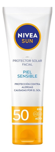 Protector Solar Contra Alergias Nivea Sun Piel Sensible 50ml
