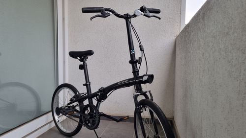 Bicicleta Plegable Aro 20 Negro Tilt100