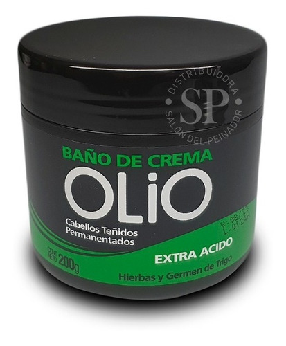 Baño De Crema Extra Acido Cabellos Teñidos Olio X 200gr