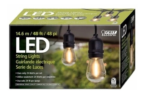 Serie Feit  24 Focos Led Calido Para Exteriores Vintage 