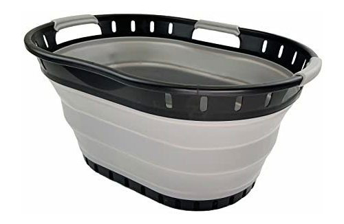 Sammart 25l (6.6 Gallon) Collapsible Plastic Laundry Basket 