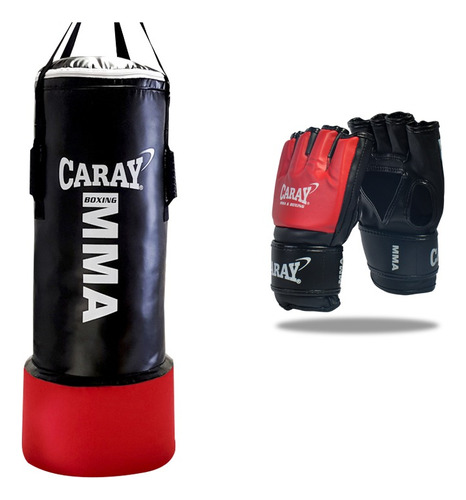 Saco De Boxeo Mma Boxeo Profesional  + Guantes Mma Pro Caray