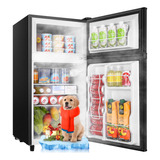 Mini Refrigerador De 100 Litros Con Congelador Puerta Doble