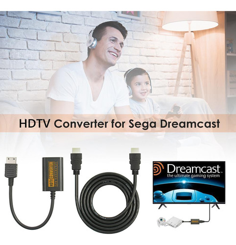 Adaptador Hdmi De Alta Definición Para Sega Dreamcast Suppo