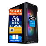 Pc Computador Cpu I5 6500 / Hd 1tb + Ssd 512gb / 16gb Ddr4