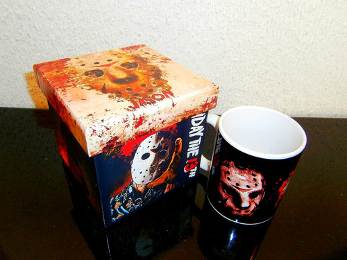 Regalo Jason Viernes 13!! Taza Y Estuche Caja Dont Panic