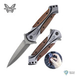 Canivete Tático Semi Automatico Benchmade Da27 Wood Butterfl