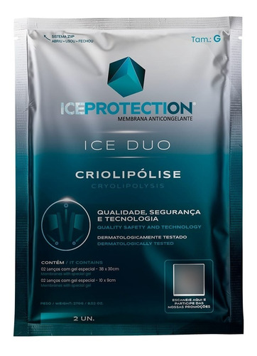  10 Mantas Para Criolipólise Iceprotection 270g - Dupla