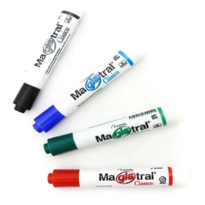 Marcador Para Pizarrón Blanco Magistral Clásico 4 Piezas Multicolor