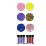 6 Lentejuelas Glitter Purpurina Decoración Uñas Ojos Cuerpo