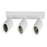 Aplique Porta Ampolletas Triple Gu10 Blanco Elegante