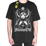 Remera Meow Off - Gato - Satan - Luna - 100% Algodón Unisex