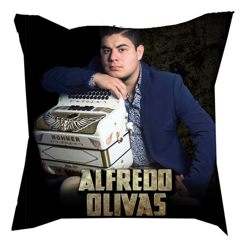 Cojín Alfredo Olivas 35x35cm Sinaloa Personalizable 2 Lados