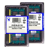 Memória Kingston Ddr3 8gb 1600 Mhz Notebook 1.35v Kit C/05
