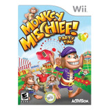 Jogo Monkey Mischief Party Time Nintendo Wii Ntsc-us