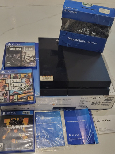 Playstation 4 Fat 500 1 Joy +3 Juegos + Cámara Sony