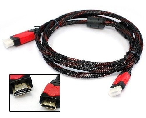 Cable Hdmi 1.5 Metros Doble Filtro Mallado Con Ethernet 4k