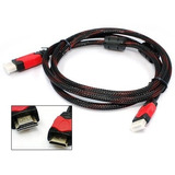 Cable Hdmi 1.5 Metros Doble Filtro Mallado Con Ethernet 4k