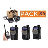 Pack 4 Radio Uv-5ra Baofeng Dual Band Walkie Talkie