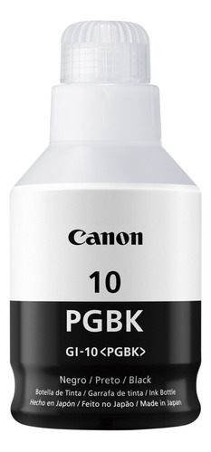 Botella De Tinta Canon Modelo Gi-10 Pgbk Full