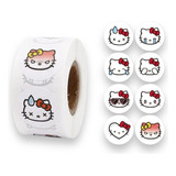 Rollo Stickers 500 Unidades Hello Kitty Caras Y Expresiones