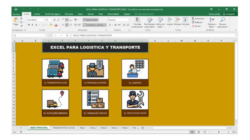 Excel Para Empresas De Transporte O Logistica