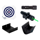 Mira Laser Pistola C11 M9 + Porta Munição + Lanterna + Alvos