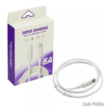 Cable Usb Type C Compatible A iPhone, 100cm/ Carga Rápida 5a