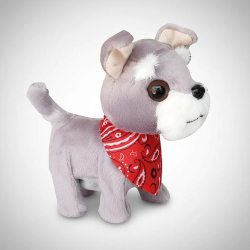 Perro Robot Muñeco Peluche Pug Sharpei Schnauzer Ladra Camin | Envío gratis