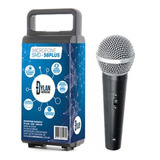 Microfone Dinâmico Unidirecional Dylan Smd-58 Plus Com Chave Cor Preto