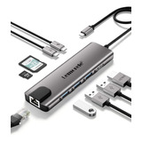 Hub Usb C Para Macbook Pro Air 2021 Lan Hdmi Pd Usb Tipo C