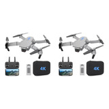 2 Pz Control Remoto Drone Con Par Cámara 4k Quadcopter