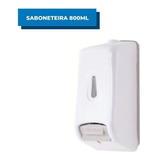 Dispenser Suporte Saboneteira Álcool Gel Branco 800ml