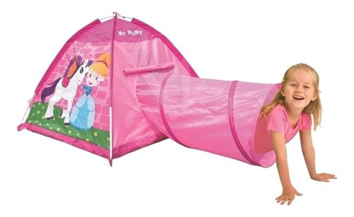 Carpa Iglu Con Tunel Para Nenas Pony Poppi 170x112x94 Cm 