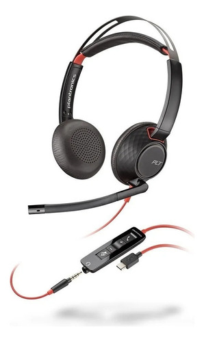 Headset Blackwire C5220 Plantronics Usb-a 207576-01 Poly