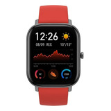 Smartband Amazfit Fashion Gts 1.65  Caja De  Aleación De Aluminio Y Polímero  Gris, Malla  Vermillion Orange De  Silicona A1914