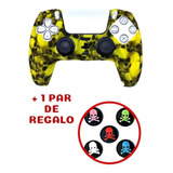 Protector Silicon Control Ps5 Funda Play Station 5 + Thumbs