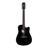 Guitarra Electroacústica Dreadnought Ad60-12cebk Alvarez.