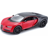 Bugatti Chiron Sport  Diecast Model Car  Negro  Rojo