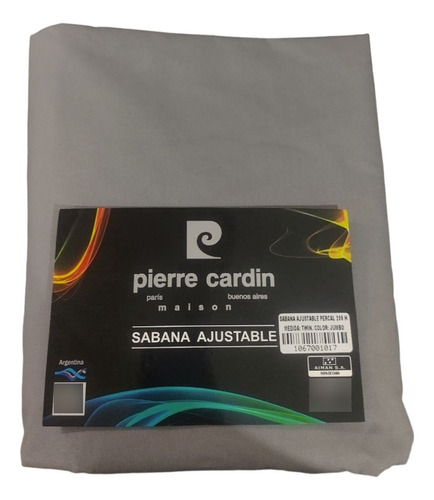 Sabana Ajustable King Size Pierre Cardin 200 Hilos Elasticos