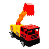 Volqueta Camión Retroexcavadora Grua Construcciòn Niños Color Roja