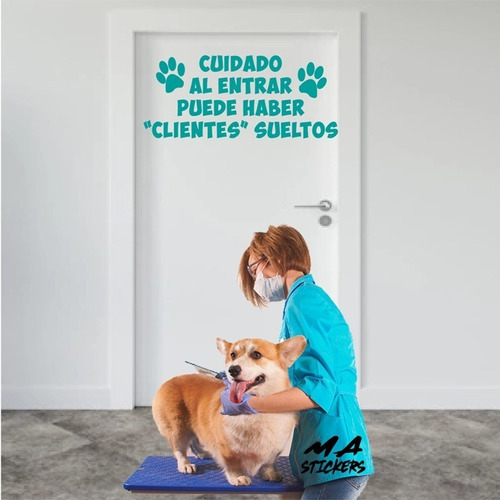 Vinil Decorativo Estetica Canina Veterinaria Pet Shop Cuidad