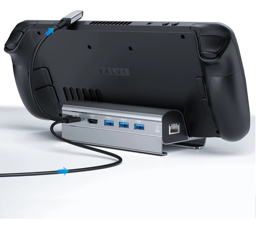 Dock Para Steam Deck 4k 60hz - Hdmi2.0 - Lan 1000mb/s Usb3.0