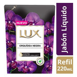 Jabon Liquido Lux Orquidea Negra Repuesto 220ml Manos Cuerpo