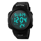 Mjscphbjk Mens Digital Sports Watch, Pantalla Led Impermeabl