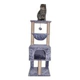 Roypet Fashion Design 43.3 Cat Trees With Cat Houses, Grey